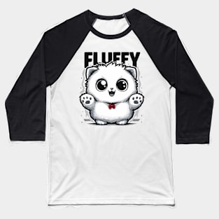 Meet Fluffy Kitten Baseball T-Shirt